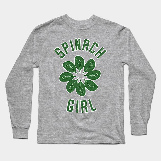 Spinach Girl Ring Of Leaves I Long Sleeve T-Shirt by atomguy